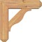 Ekena Millwork Funston Craftsman Smooth Bracket w/ Offset Brace, Western Red Cedar, 5 1/2"W x 18"D x 18"H BKT0604X18X18FST04SWR - alternate 3